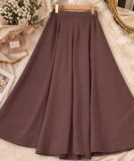 Jupe cloche marron